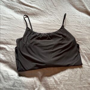 SmoothEZ by Aerie Black Spaghetti Strap bodysuit.